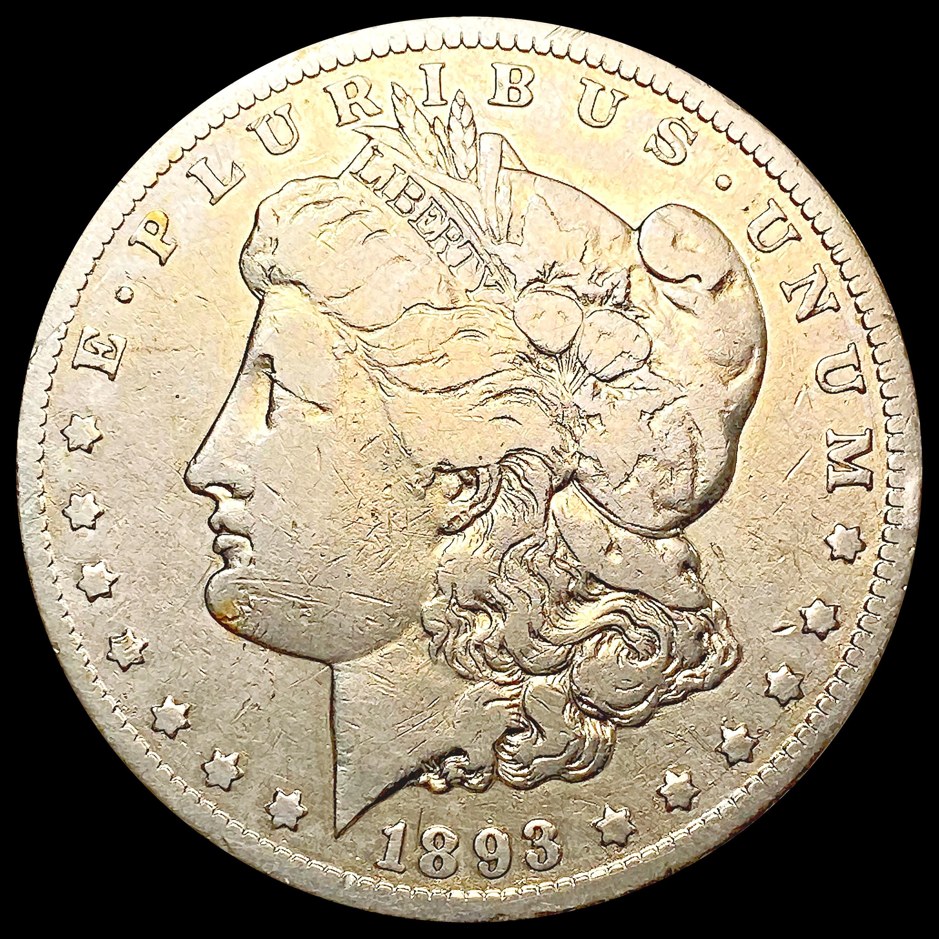 1893-CC Morgan Silver Dollar NICELY CIRCULATED