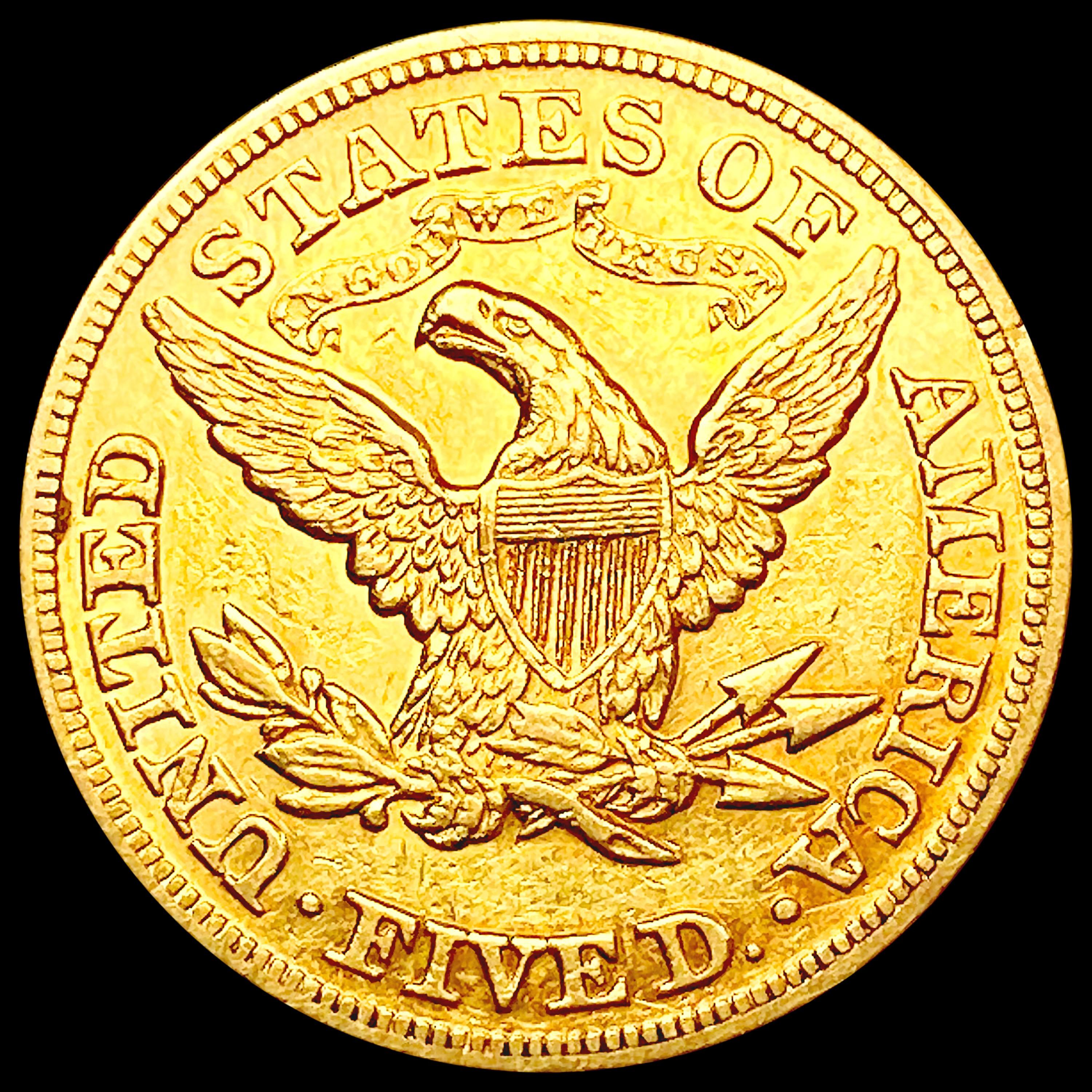 1879 $5 Gold Half Eagle CLOSELY UNCIRCULATED