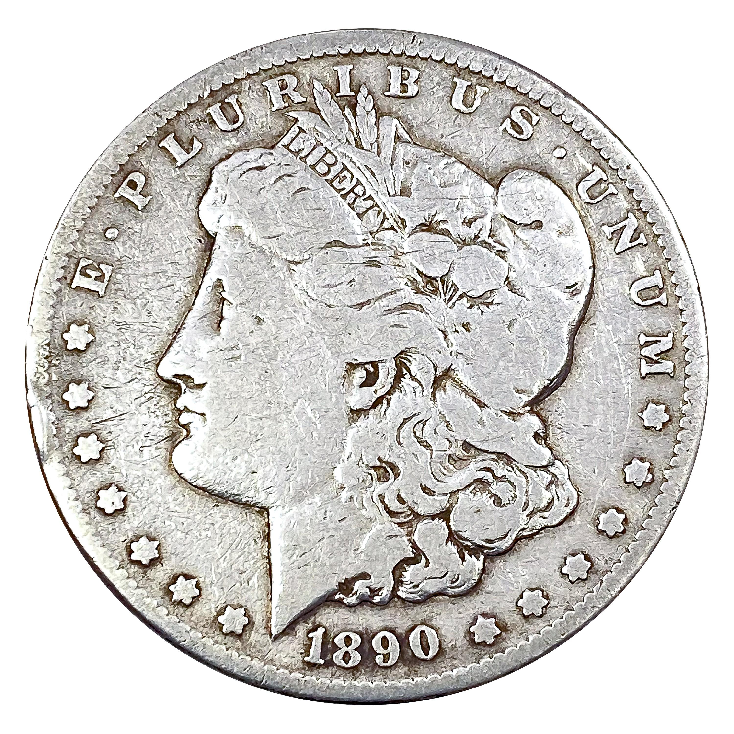 1890-CC Morgan Silver Dollar