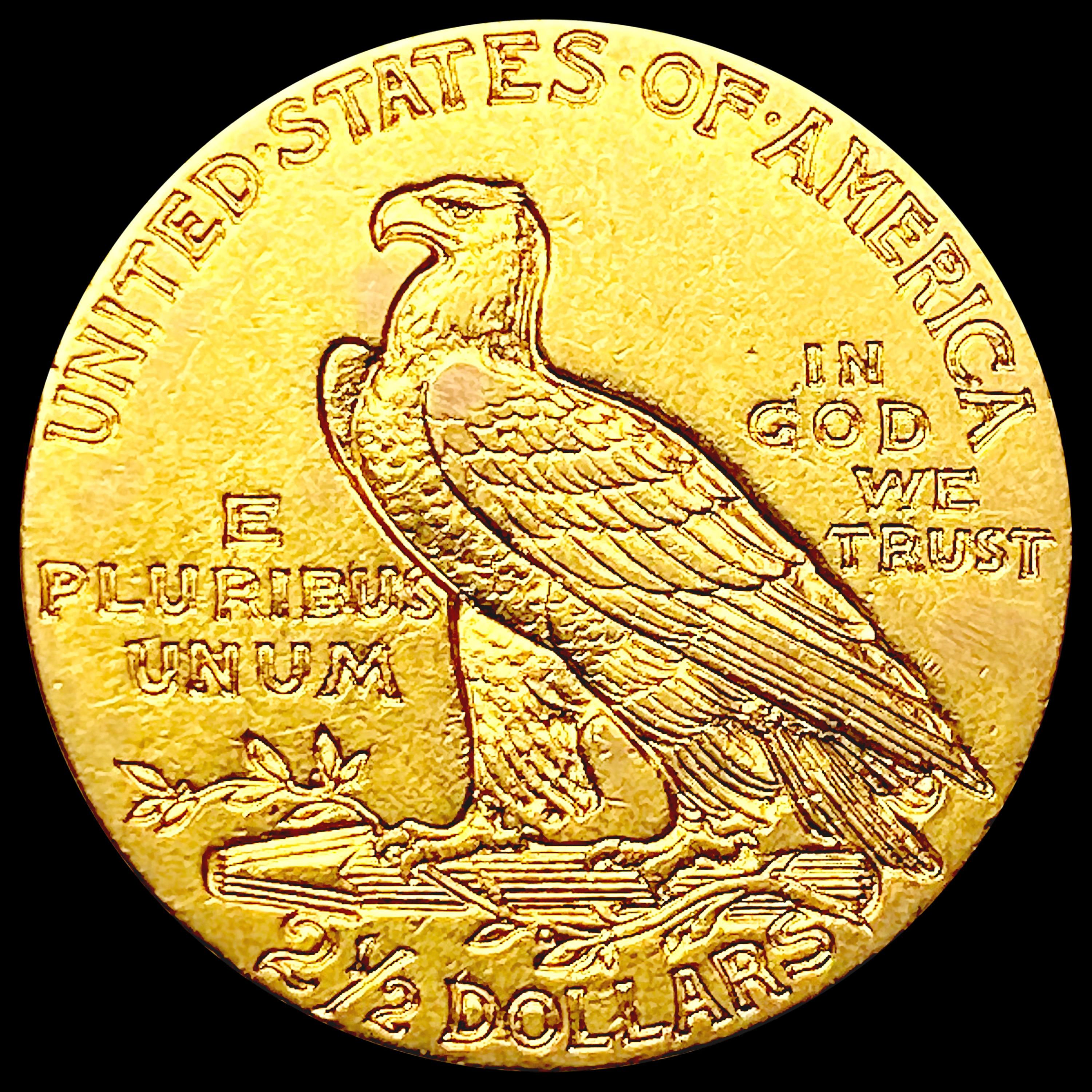 1909 $2.50 Gold Quarter Eagle CLOSELY UNCIRCULATED