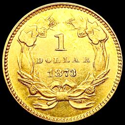 1873 Rare Gold Dollar UNCIRCULATED