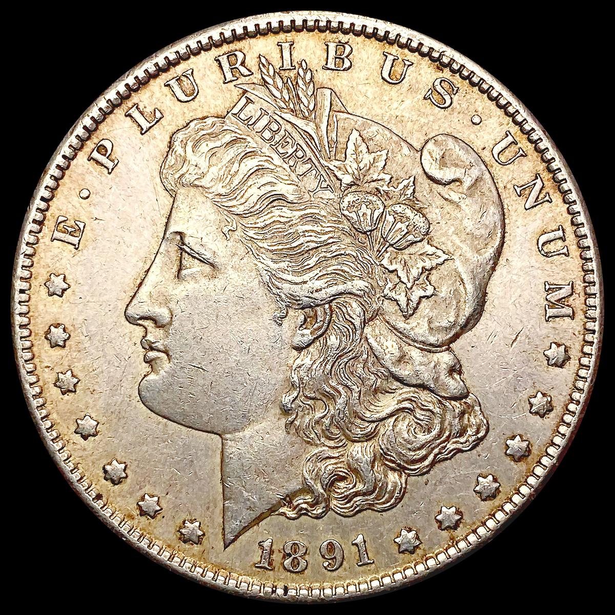 1891-S Morgan Silver Dollar CHOICE AU