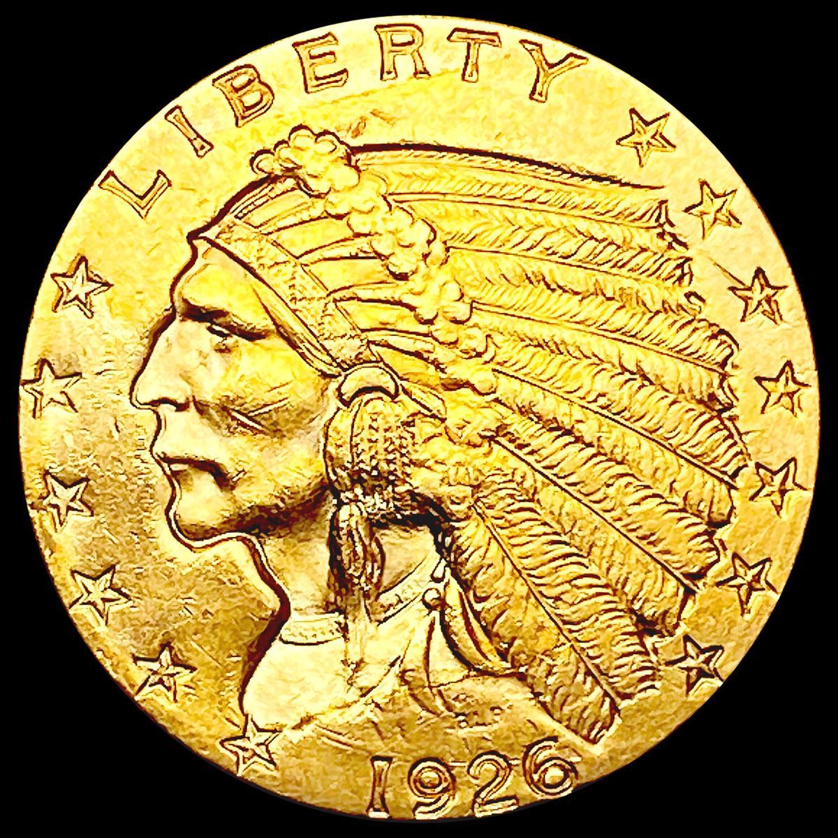 1926 $2.50 Gold Quarter Eagle CLOSELY UNCIRCULATED