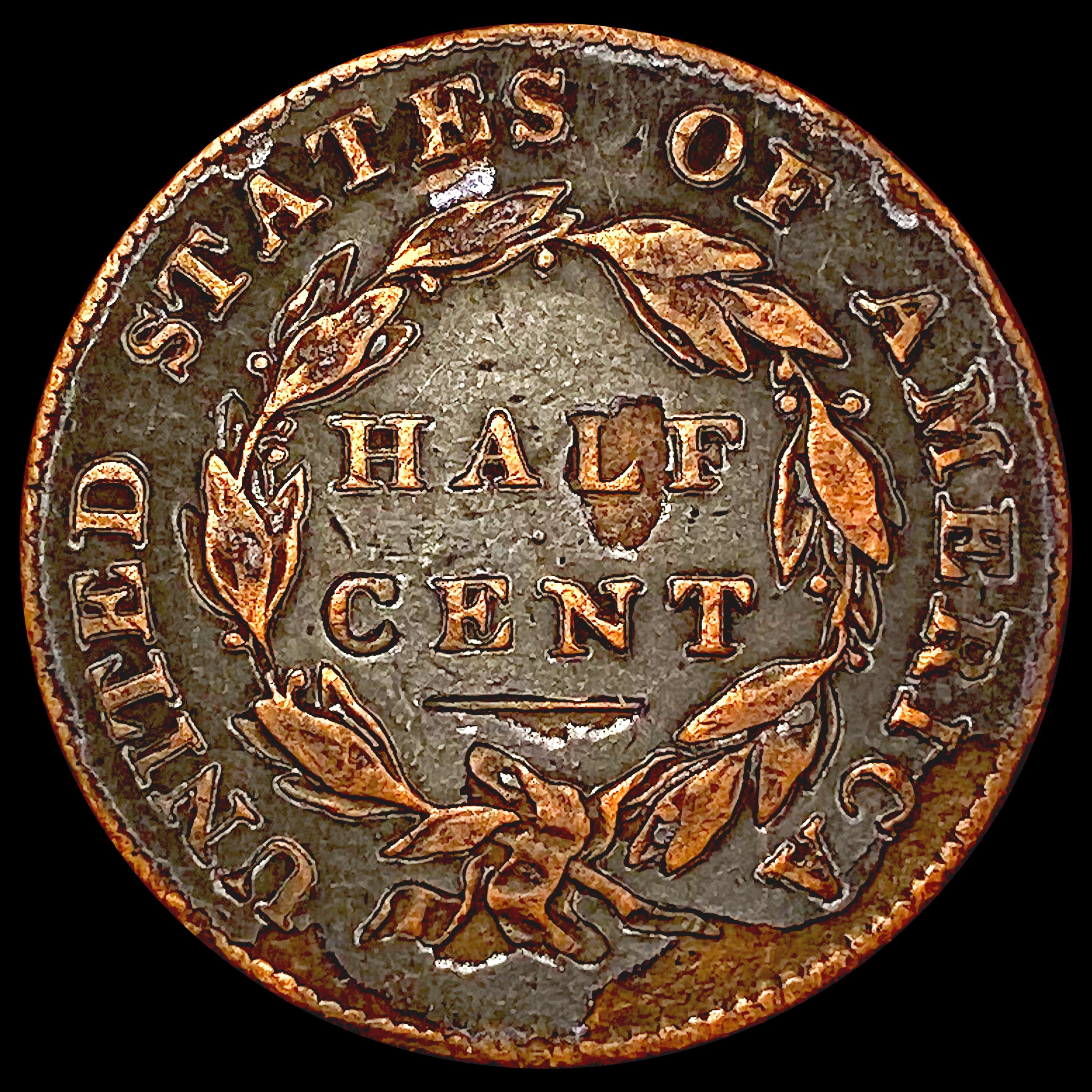 1832 Classic Head Half Cent LIGHTLY CIRCULATED