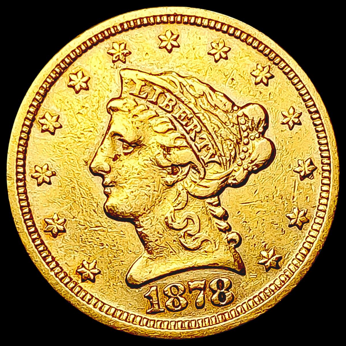 1878 $2.50 Gold Quarter Eagle CLOSELY UNCIRCULATED