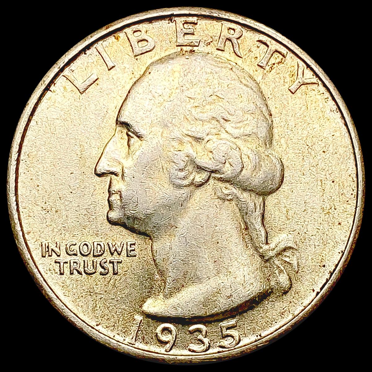 1935 Washington Silver Quarter CHOICE AU