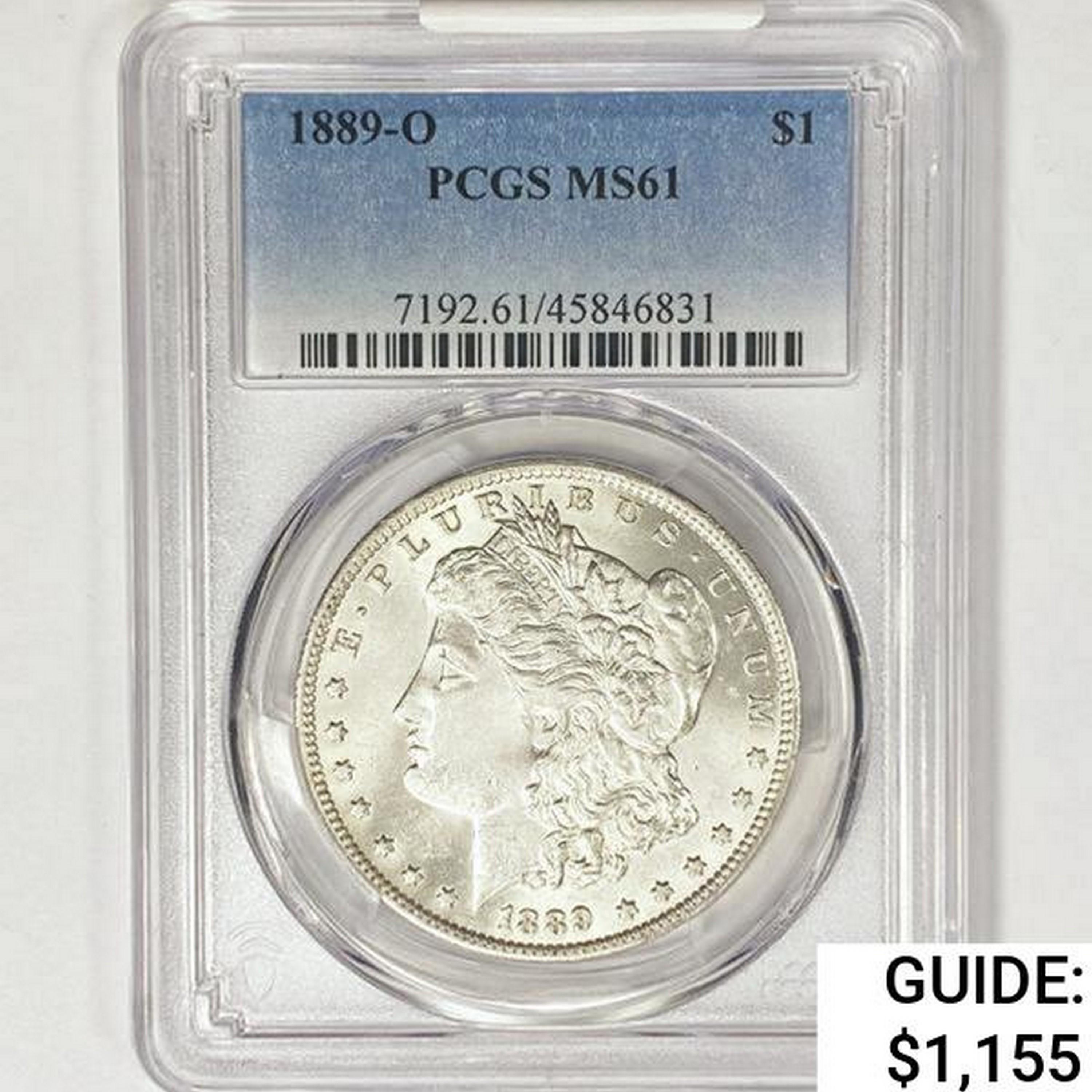 1889-O Morgan Silver Dollar PCGS MS61