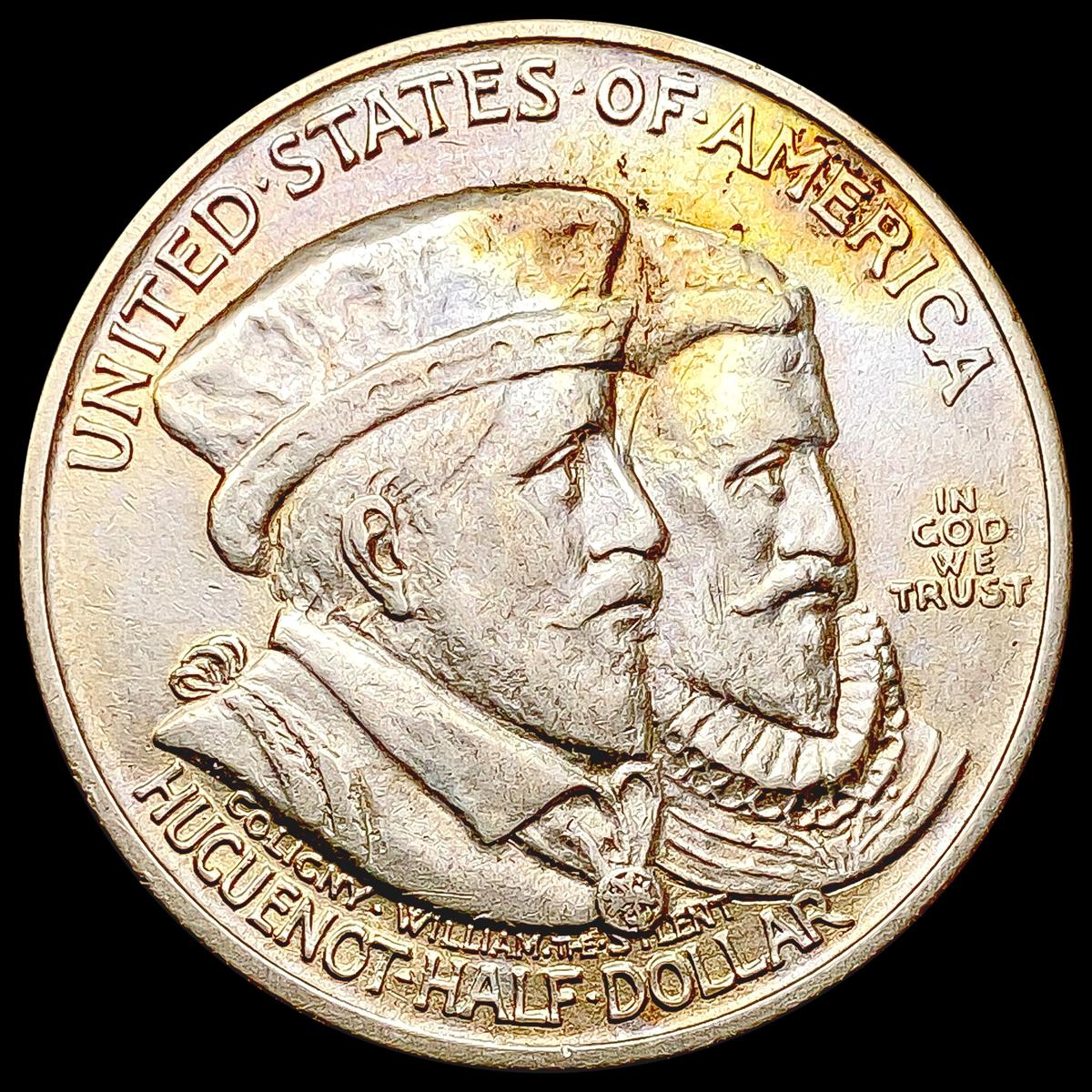 1924 Huguenot Half Dollar CLOSELY UNCIRCULATED