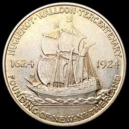1924 Huguenot Half Dollar CLOSELY UNCIRCULATED
