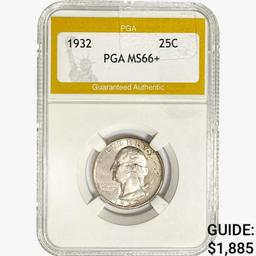 1932 Washington Silver Quarter PGA MS66+