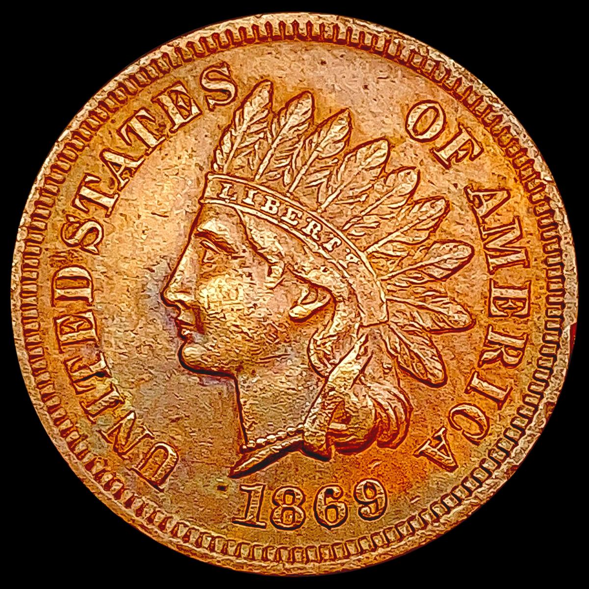 1869 Indian Head Cent CLOSELY UNCIRCULATED