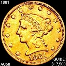 1881 $2.50 Gold Quarter Eagle