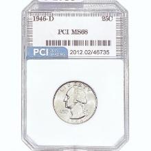 1946-D Washington Silver Quarter PCI MS68