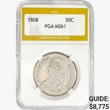 1808 Capped Bust Half Dollar PGA MS61