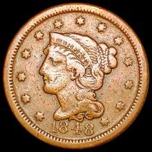 1848 Braided Hair Large Cent LIGHTLY CIRCULATED