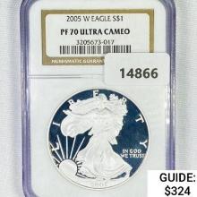 2005-W American Silver Eagle NGC PF70 UC