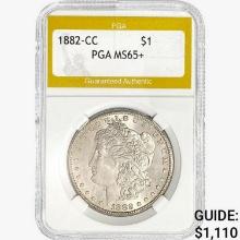 1882-CC Morgan Silver Dollar PGA MS65+