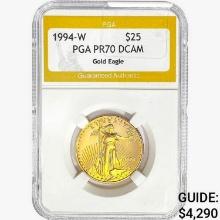 1994-W $25 1/2oz. American Gold Eagle PGA PR70 DCA