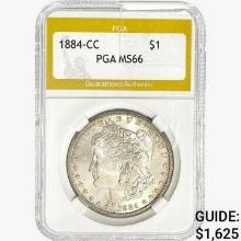 1884-CC Morgan Silver Dollar PGA MS66