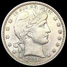 1916-D Barber Quarter CLOSELY UNCIRCULATED