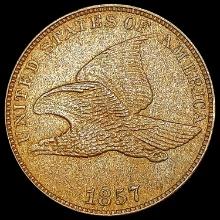 1857 Flying Eagle Cent NEARLY UNCIRCULATED