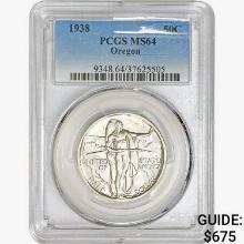 1938 Oregon Trail Half Dollar PCGS MS64