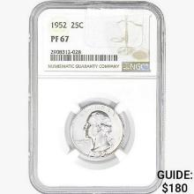 1952 Washington Silver Quarter NGC PF67