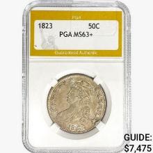 1823 Capped Bust Half Dollar PGA MS63+