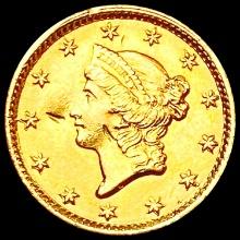 1854 Rare Gold Dollar CLOSELY UNCIRCULATED