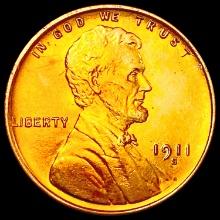 1911-S RED Wheat Cent CHOICE BU