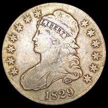 1829 Capped Bust Half Dollar LIGHTLY CIRCULATED