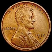 1917-S Wheat Cent CLOSELY UNCIRCULATED