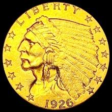 1926 $2.50 Gold Quarter Eagle CLOSELY UNCIRCULATED