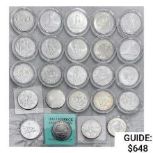 1986 Unc. Commem. Half Dollars [24 Coins]