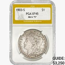 1903-S Morgan Silver Dollar PGA XF45 Micro "S"