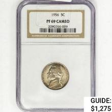 1956 Jefferson Nickel NGC PF69 Cameo