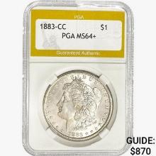 1883-CC Morgan Silver Dollar PGA MS64+