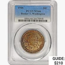 1946 Booker T Half Dollar PCGS MS66