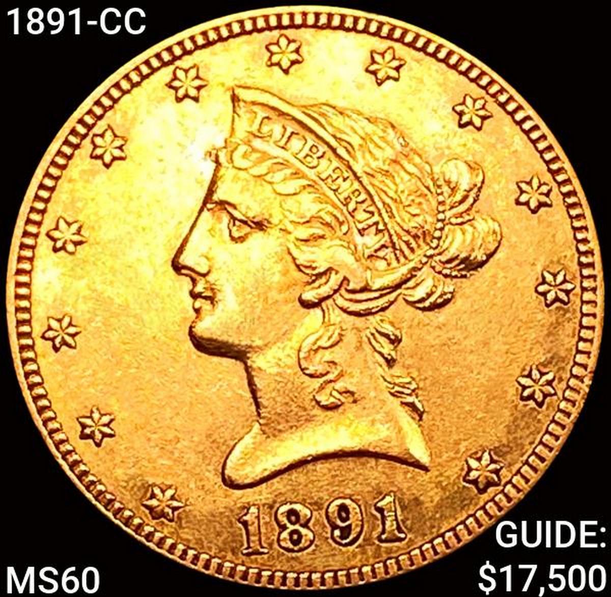 1891-CC $10 Gold Eagle UNCIRCULATED