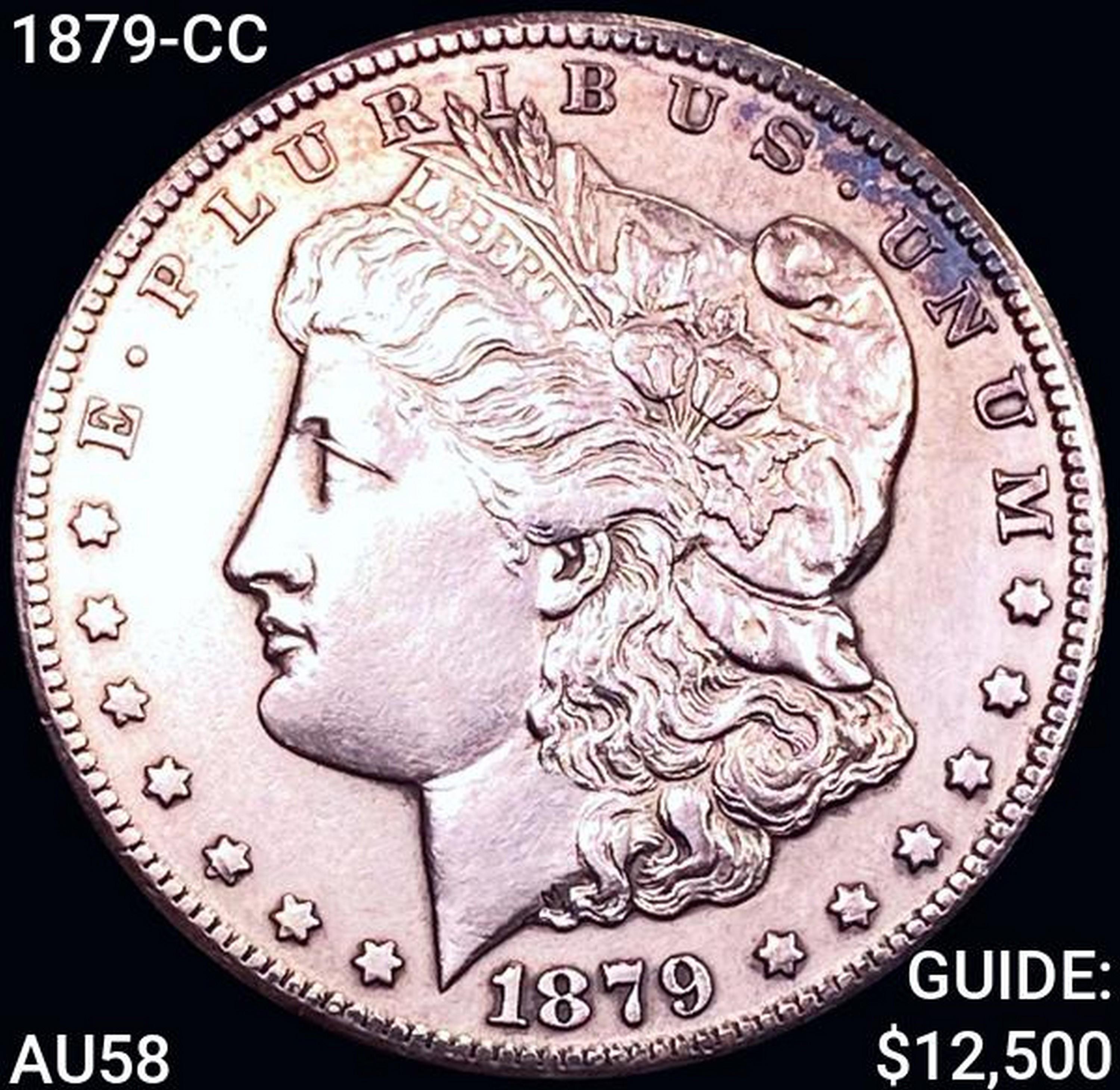 1879-CC Morgan Silver Dollar CHOICE AU