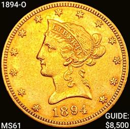 1894-O $10 Gold Eagle UNCIRCULATED