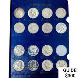 1964-1996 Kennedy Half Dollars Book (64 Coins)