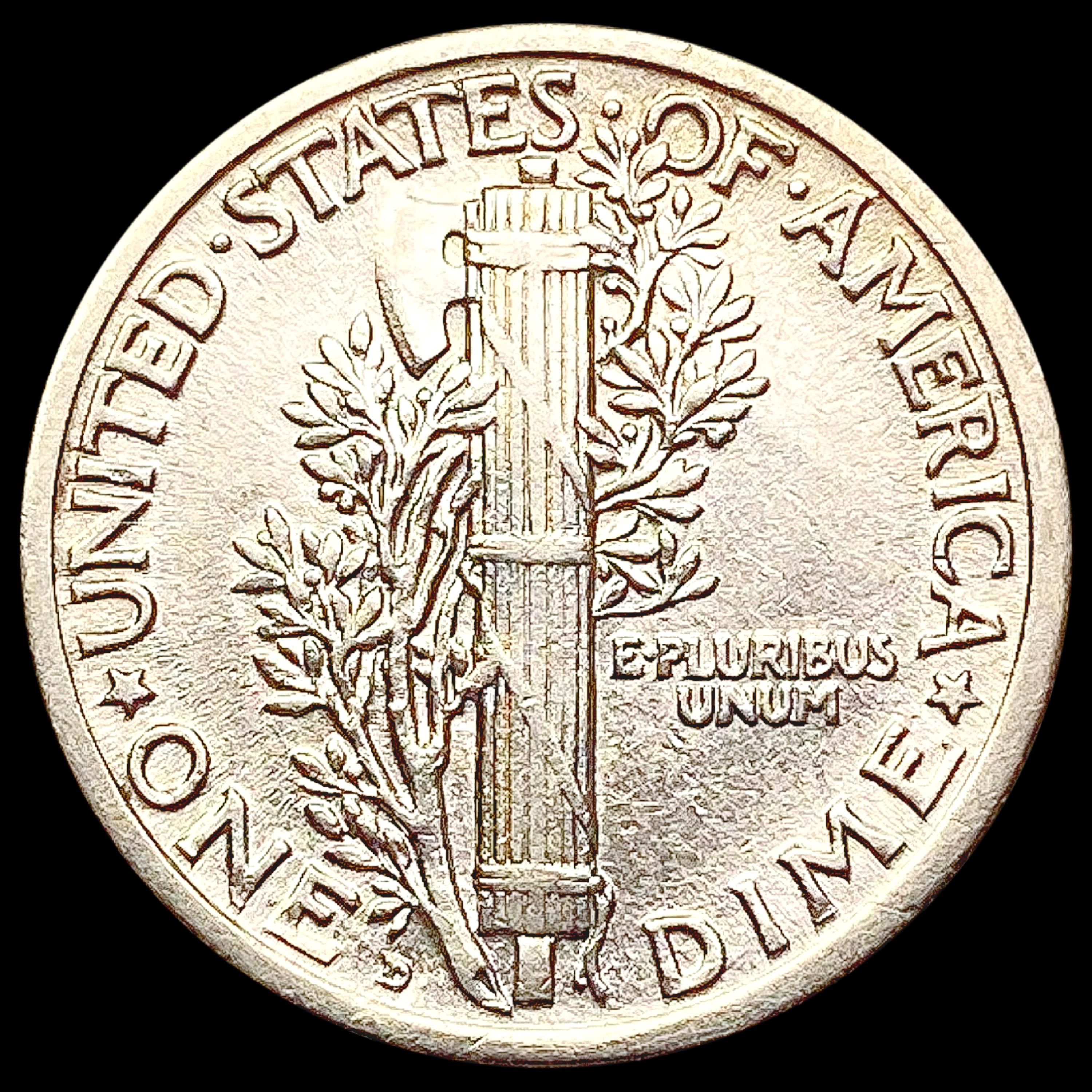 1919-D Mercury Dime CLOSELY UNCIRCULATED