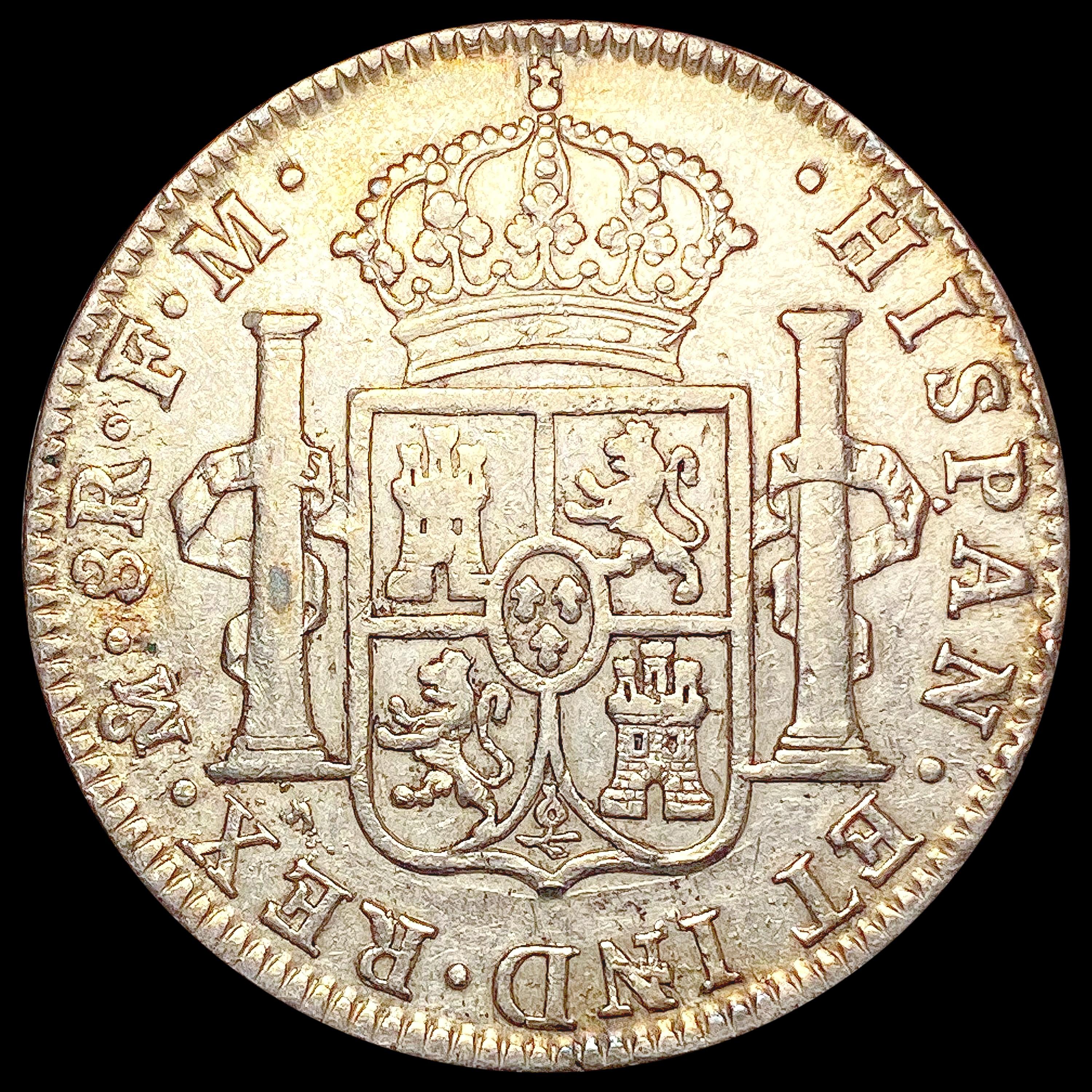 1796 Spain-Mexico Silver 8 Reales LIGHTLY CIRCULAT