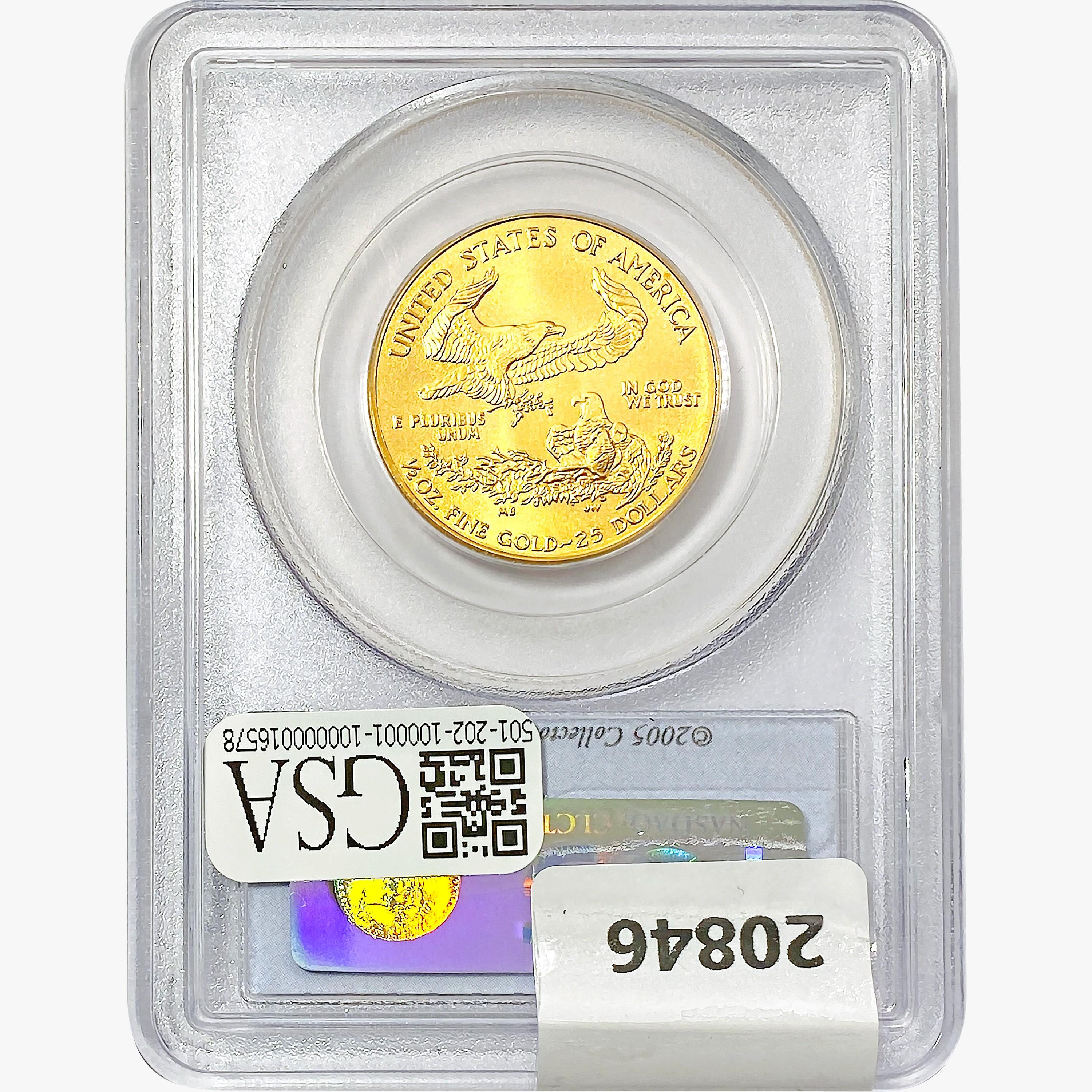 2005 $25  1/2oz. American Gold Eagle PCGS MS69