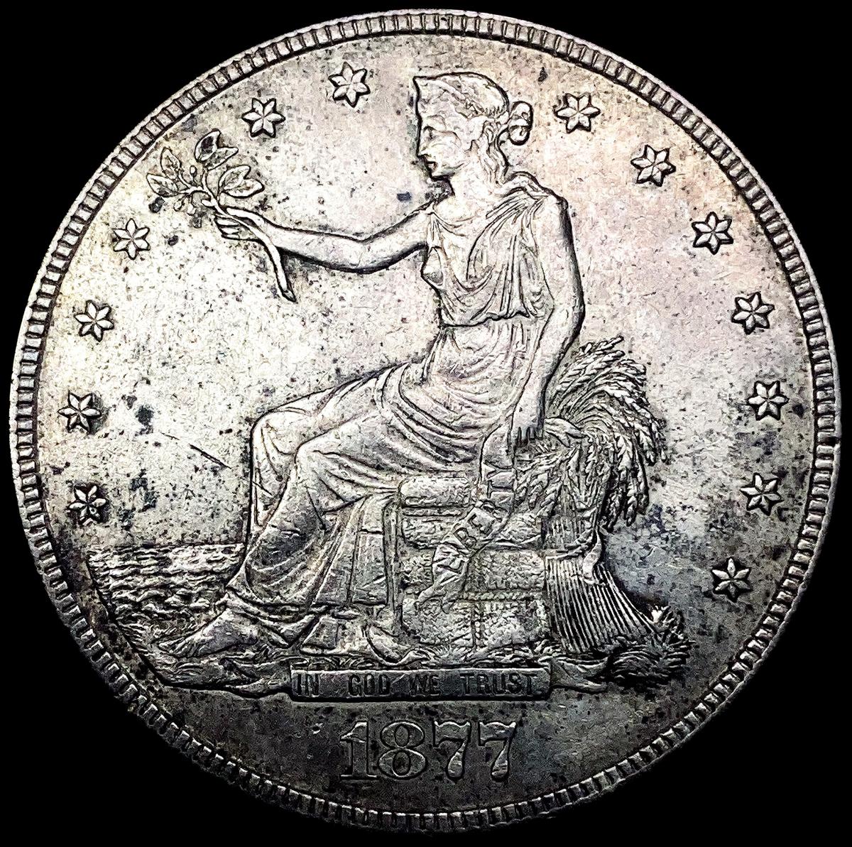 1877-S Silver Trade Dollar CLOSELY UNCIRCULATED