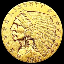 1915 $2.50 Gold Quarter Eagle CLOSELY UNCIRCULATED