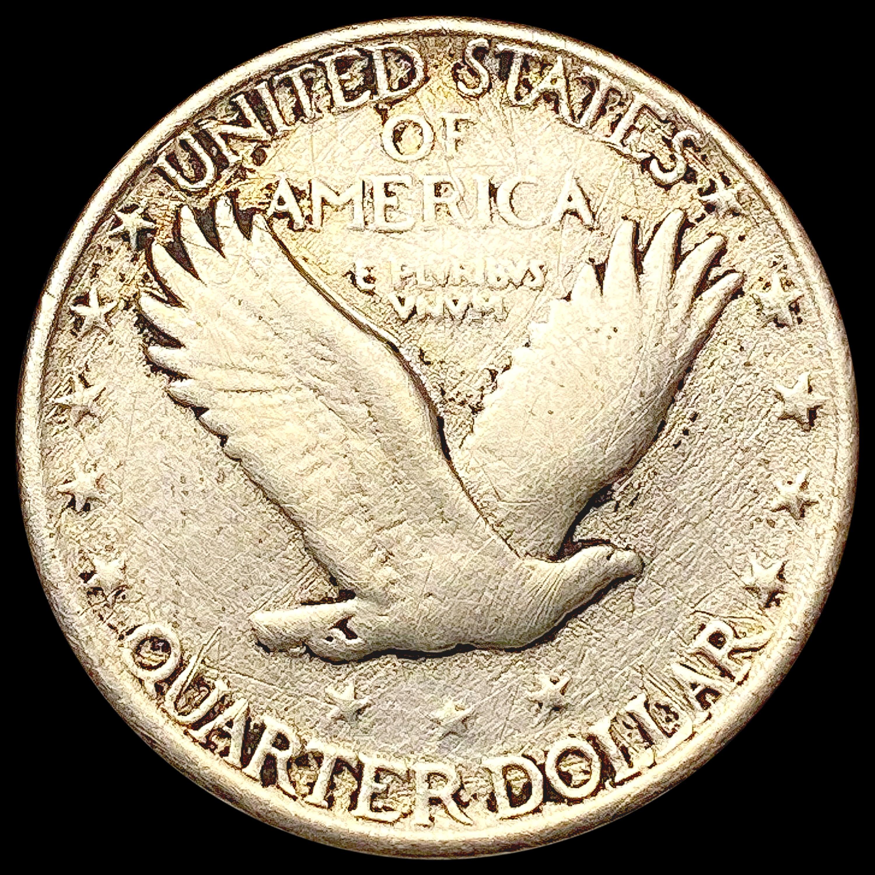 1919-D Standing Liberty Quarter LIGHTLY CIRCULATED