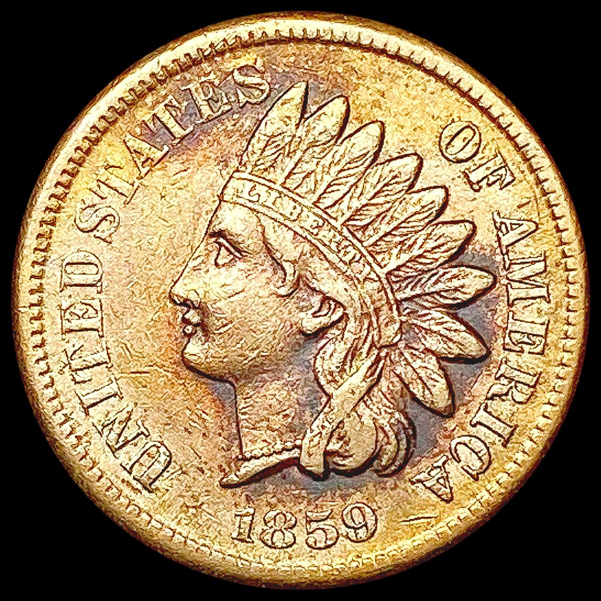 1859 Indian Head Cent NEARLY UNCIRCULATED