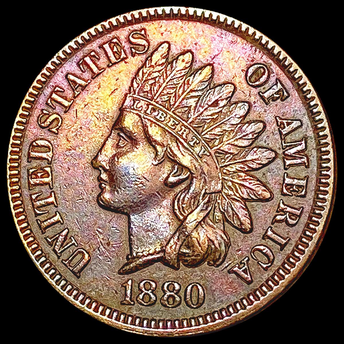 1880 Indian Head Cent CLOSELY UNCIRCULATED